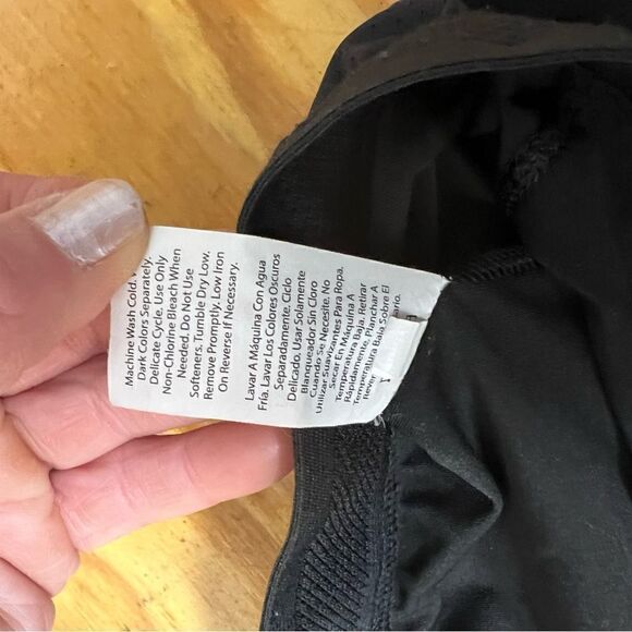 Black Avia dry wicking running shorts with built in bike liner - Picture 6 of 6